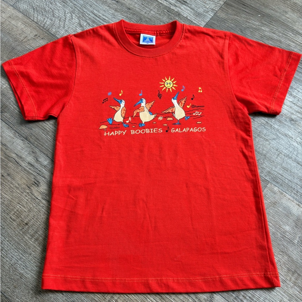 Red Kids T-Shirt with Fun Graphic